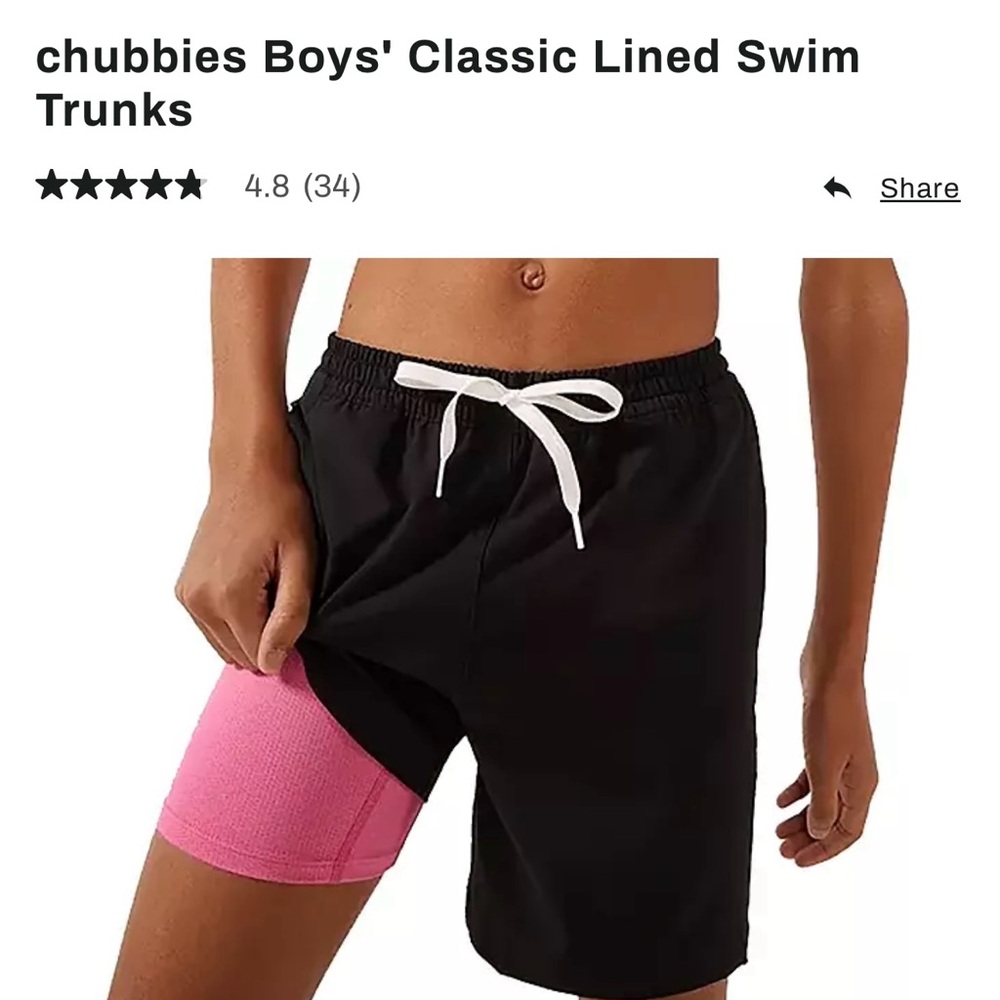 NWOT youth medium chubbies